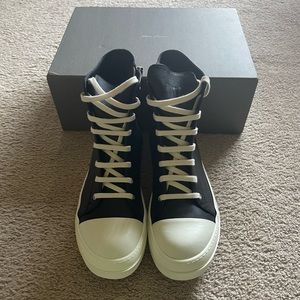 *NEW* Rick Owens Leather Ramones High Size 10.5